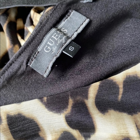 🔥Guess Long Sleeve Sexy Animal Print Dress Small - Picture 4 of 6